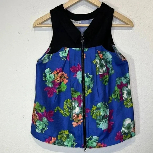 Anthropologie HD Paris Azusa blouse NWOT size 4 floral - Picture 3 of 5